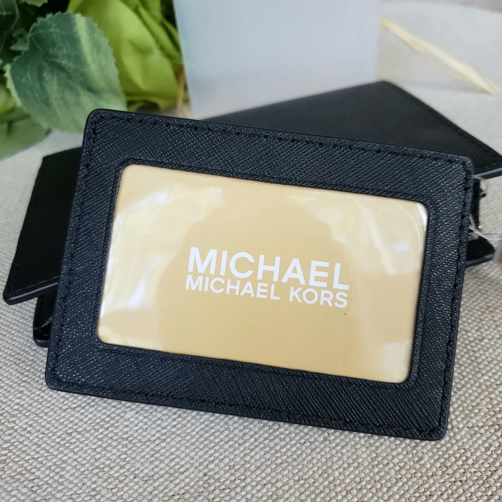 NWT Michael Kors Card Case Carryall Wallet Black - Picture 6 of 8